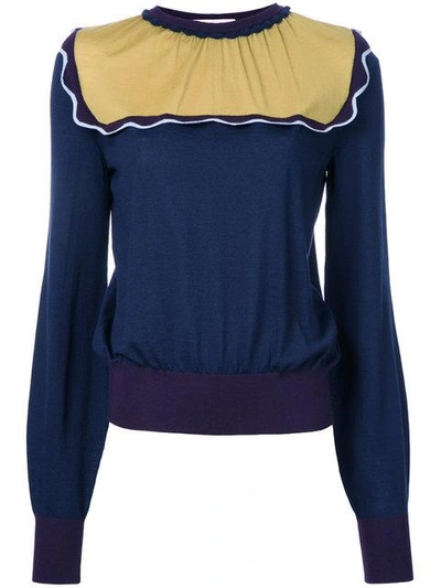 Shop Roksanda Contrast Sweatshirt In Blue