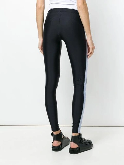 Shop Marcelo Burlon County Of Milan Cross Tape Leggings In Black