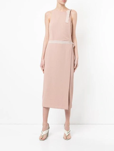 Shop Dion Lee Whitewash Utility Dress - Pink