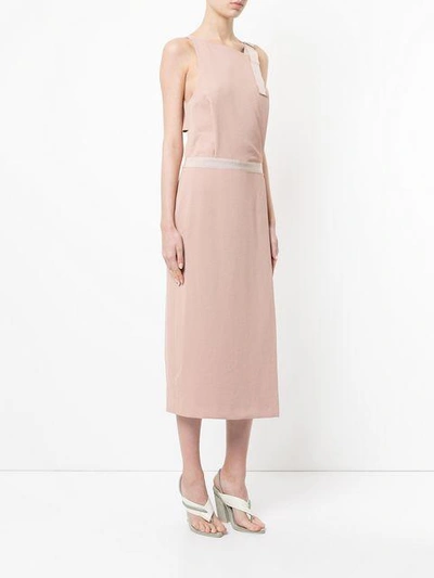 Shop Dion Lee Whitewash Utility Dress - Pink