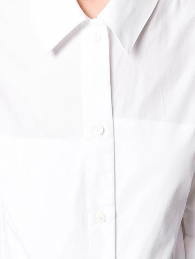 Shop Aalto Dropped Shoulder Shirt In White