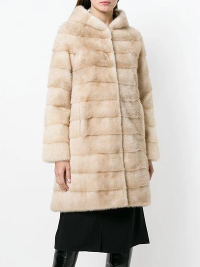 Shop Liska Palomino Coat In Neutrals