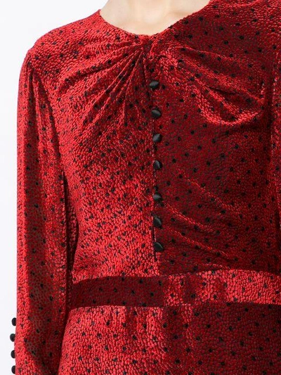 Shop Prabal Gurung Keyhole Twist Dress In Red
