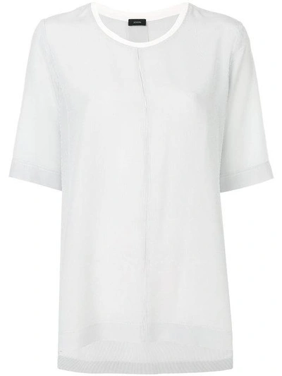 Shop Joseph Short-sleeve Blouse In White