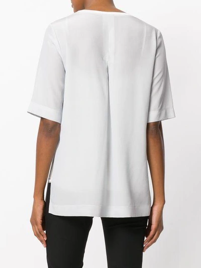 Shop Joseph Short-sleeve Blouse In White