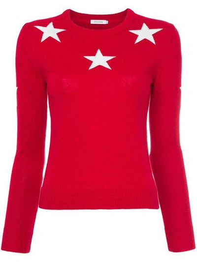 Shop Guild Prime Star Motif Sweater In Red