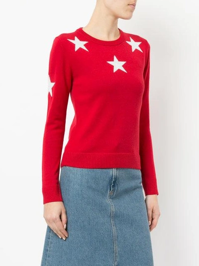 Shop Guild Prime Star Motif Sweater In Red