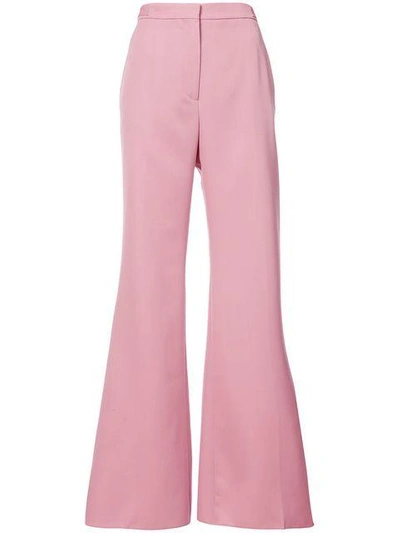 Shop Rochas Flared Trousers - Pink