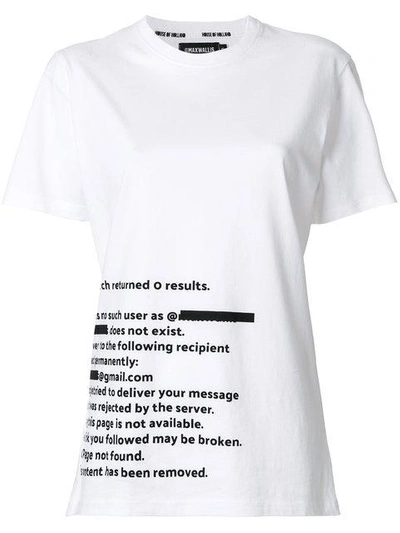 Shop House Of Holland Text Print T-shirt - White