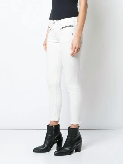 Shop R13 Biker Boy Skinny Jeans - White