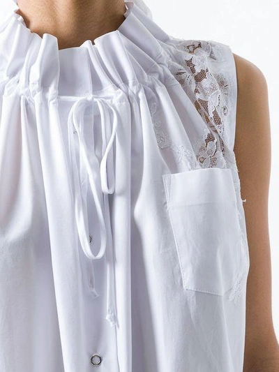 Shop Ermanno Scervino Lace Panelled Dress