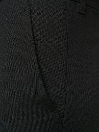 Shop Miu Miu Tailored Cropped Trousers - Black