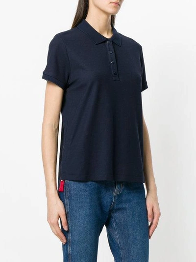 Shop Moncler Classic Polo Shirt In Blue