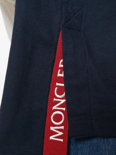 Shop Moncler Classic Polo Shirt In Blue