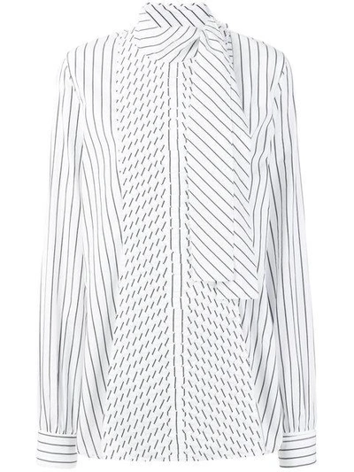 Shop Jw Anderson Pleated Front Blouse In White