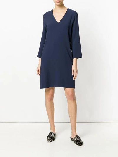 Shop Antonelli V-neck Shift Dress - Blue