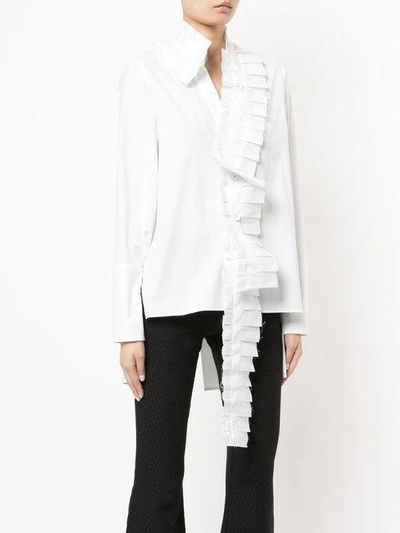 Shop Taylor Adorned Signify Shirt In White