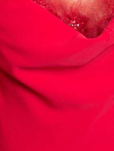 Shop Marchesa Notte Off-shoulder Maxi Dress In Red
