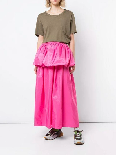 Shop Stella Mccartney Satin Skirt In Pink