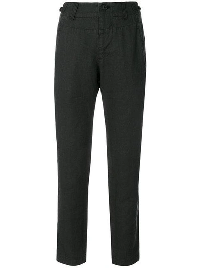 high-waisted trousers