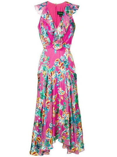 Shop Saloni Floral Print Dress