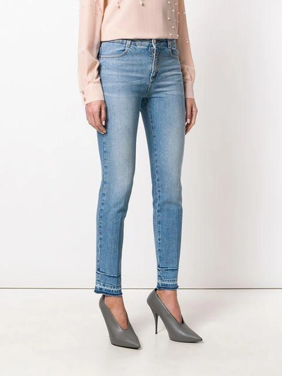 Shop Stella Mccartney Faded Skinny Jeans In Blue