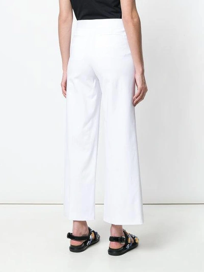 Shop Red Valentino Front Flap Pocket Trousers - White