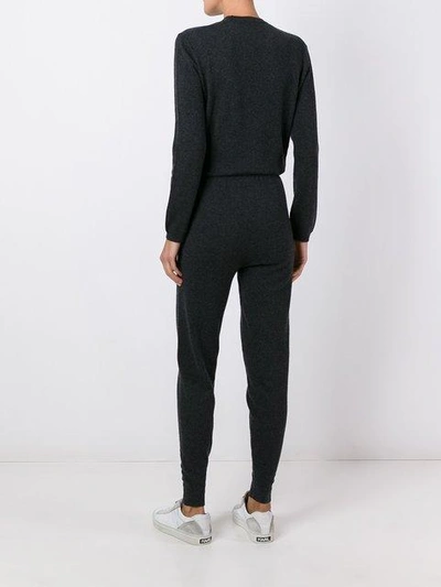 Shop Le Kasha Cashmere 'lima' Jumpsuit In Grey