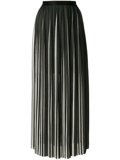 Shop Karl Lagerfeld Pleated Maxi Skirt - Black