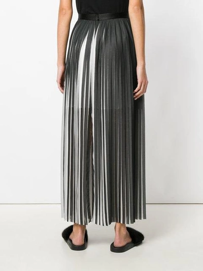 Shop Karl Lagerfeld Pleated Maxi Skirt - Black