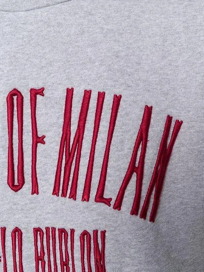Shop Marcelo Burlon County Of Milan Logo Embroidered Sweatshirt