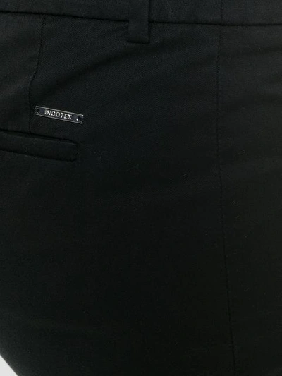 Shop Incotex Bootcut Trousers In Black