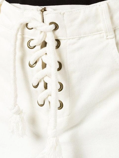 Shop Nk Lace-up Shorts - White