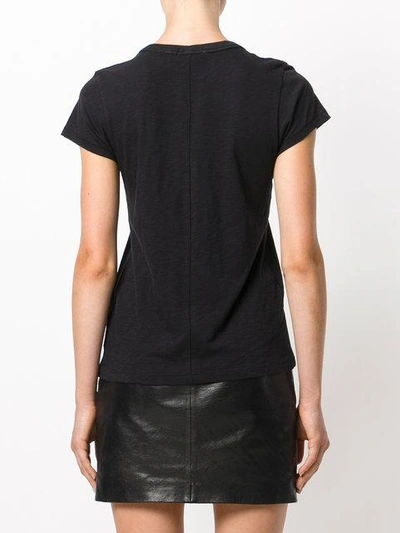 Rag & Bone Rag And Bone Black The Tee T-shirt In Black