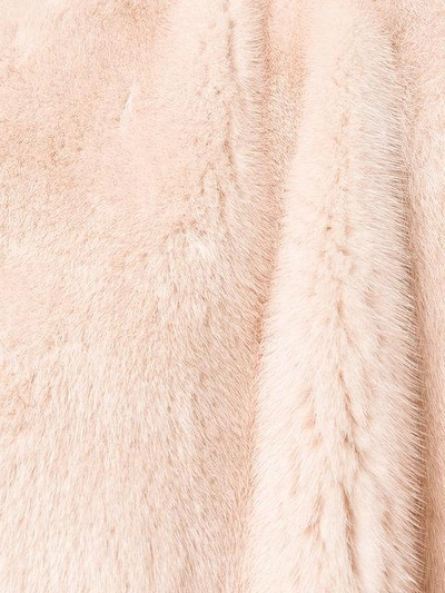 Shop Yves Salomon Short Fur Jacket In Pink