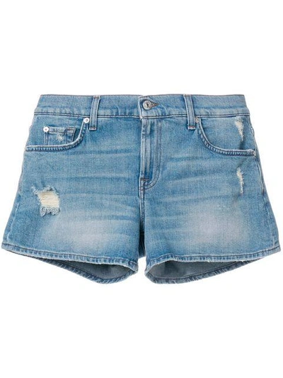 Shop 7 For All Mankind Distressed Denim Shorts