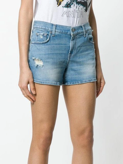 Shop 7 For All Mankind Distressed Denim Shorts