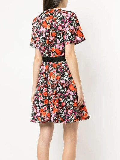 Shop Goen J Floral Mini Wrap Dress