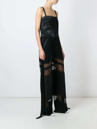 Shop Givenchy Semi-sheer Jumpsuit In Black