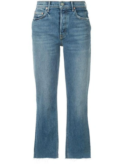 Shop Grlfrnd Helena Straight Cropped Jeans