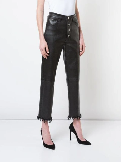 fitted biker trousers