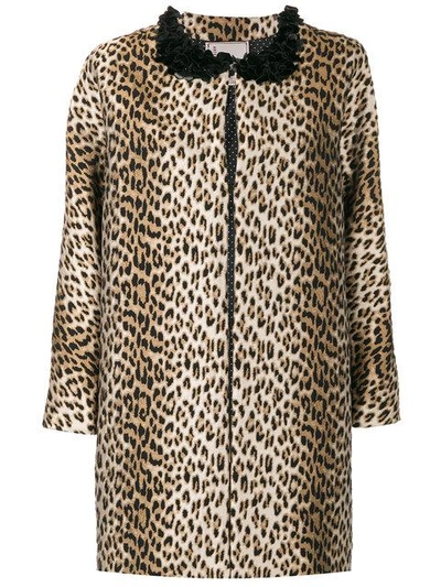 Shop Antonio Marras Leopard Printed Coat In Brown