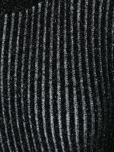 Shop Loewe Ribbed Dress In 1100 Black