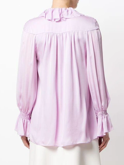 Shop Chloé Ruffle Collar Blouse - Pink