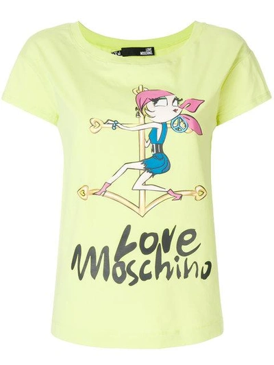 Shop Love Moschino Logo Patch T