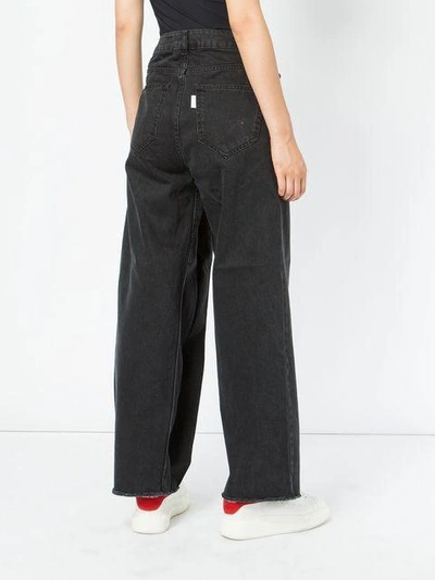 Shop Aalto Panelled Wide-leg Jeans
