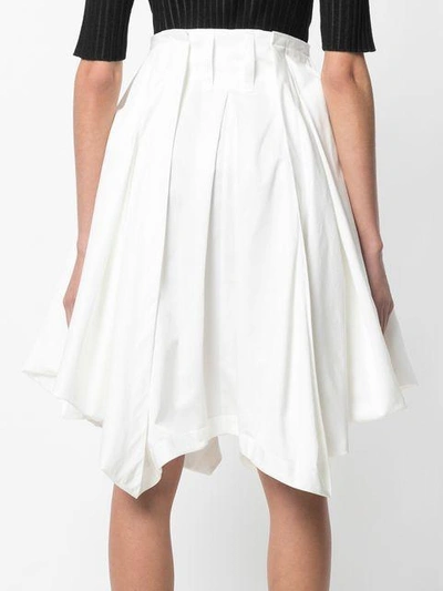 Shop Jw Anderson Draped Skirt In White