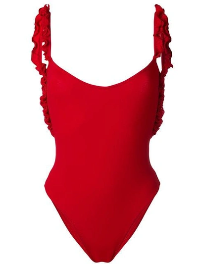 Shop La Reveche Jebel Swimsuit In Red