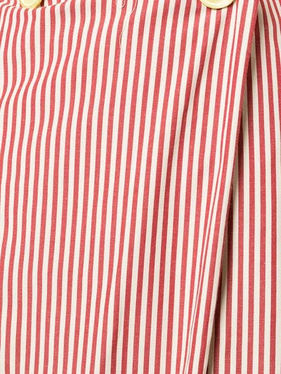 Shop Walk Of Shame Striped Bow Detail Dress - Red