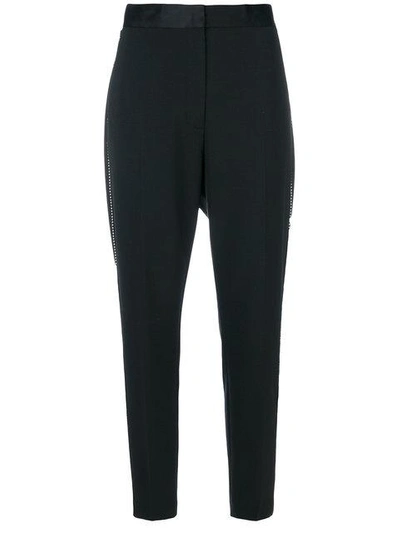 Shop Alexander Wang Cropped Tailored Trousers In Black